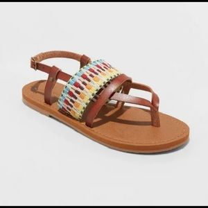 Universal thread senora brown multicolor sandals